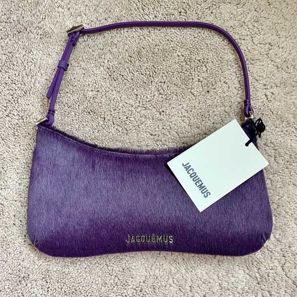 ❌❌ SOLD ❌❌💜JACQUEMUS- Purple Le Raphia ‘Le Bisou’ Bag - Picture 1 of 10